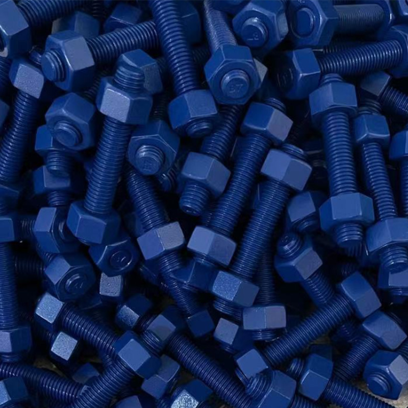 TEFLON Blue Stud Bolts Marine Anti-corrosão Uso especial
