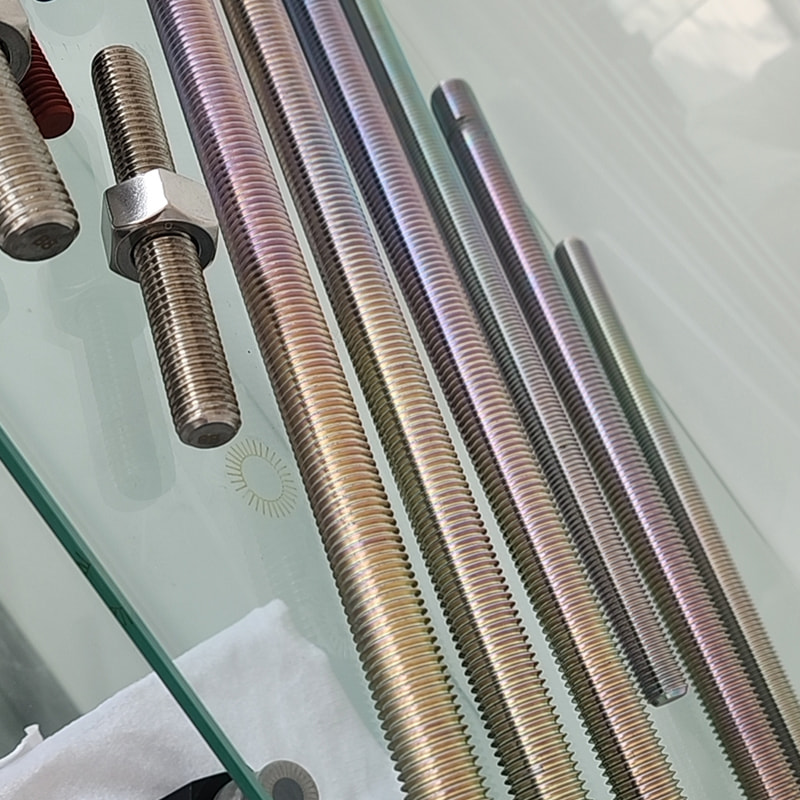 Aço liga M27*300 PTFE / Dacromet Revestimento B7 Hastes roscadas Pinos