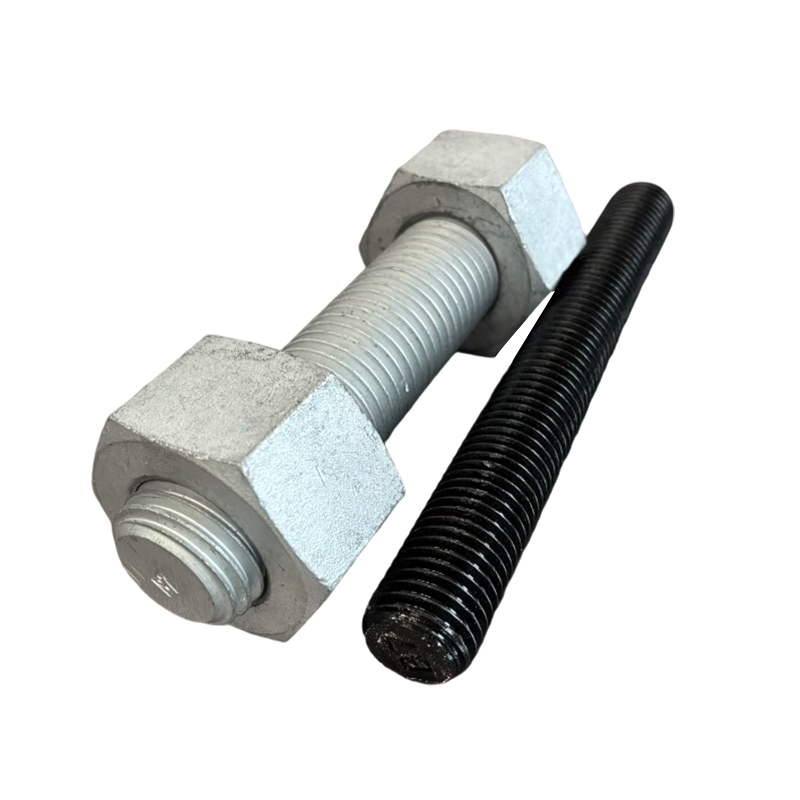 Barra de aço carbono M16×300 grau 8.8 galvanizada / preta com rosca completa