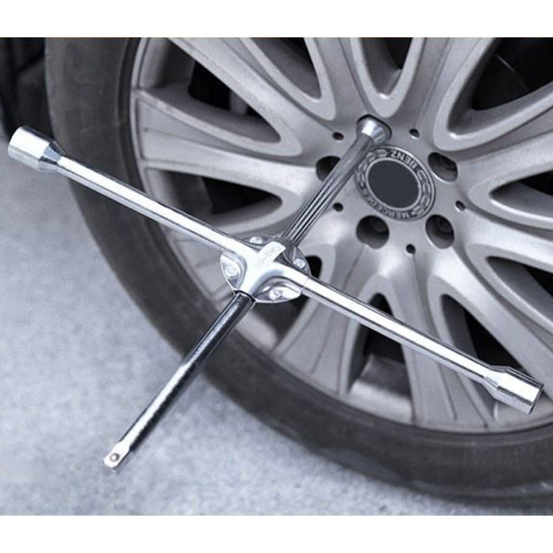 Chave transversal universal de 4 vias de aço 45# para pneus Chave transversal universal de 4 vias de aço 45# para pneus
