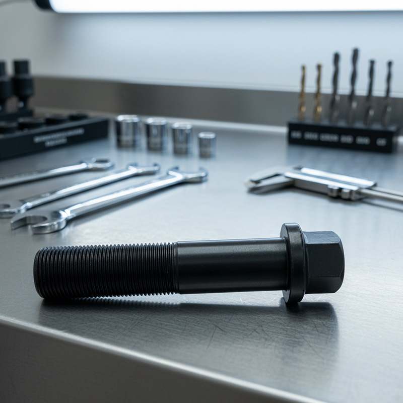M8×60 liga de aço grau 8.8 zincado encanta os parafusos do cilindro do parafuso de flange de cabeça