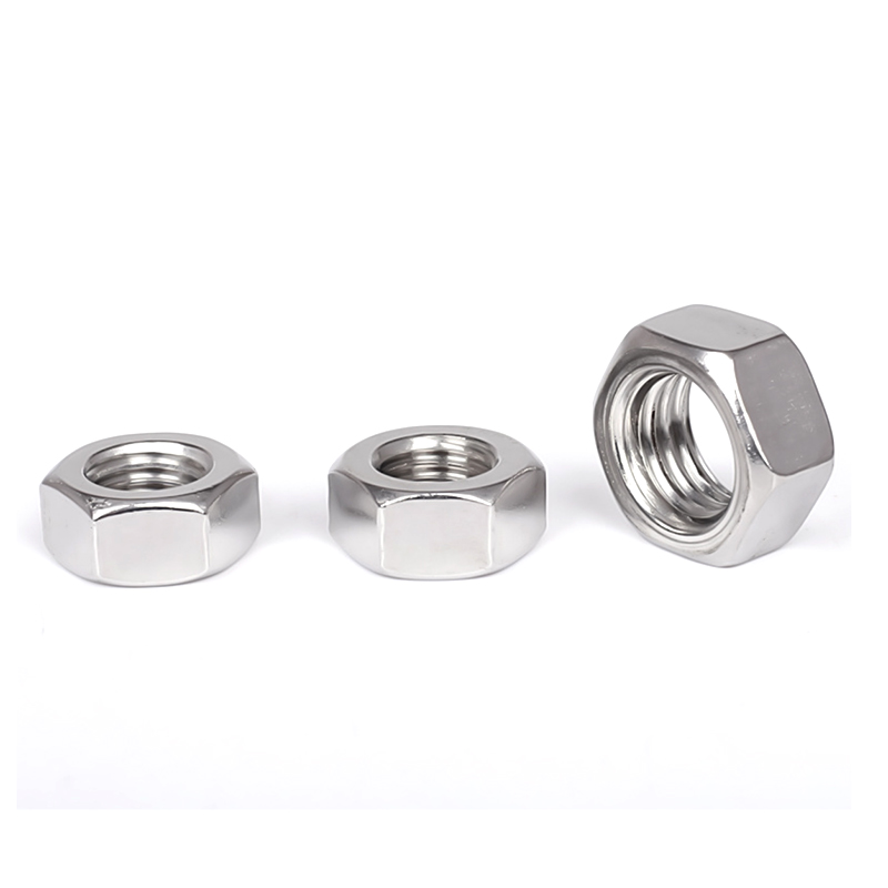 DIN934 M1.2 304 de aço inoxidável porcas sextavadas DIN934 M1.2 304 de aço inoxidável porcas sextavadas