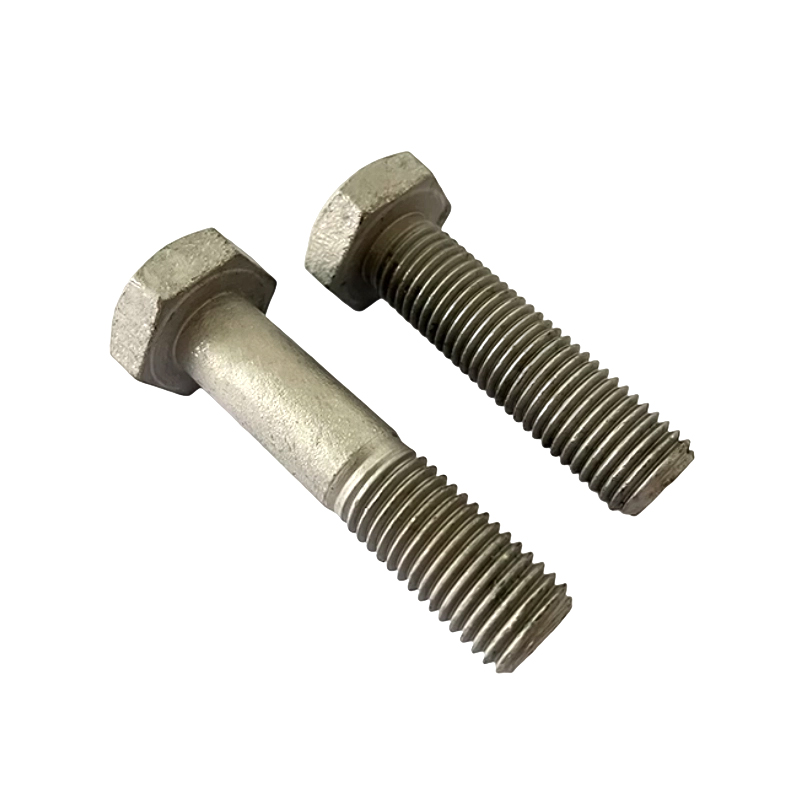 Parafusos sextavados externos galvanizados em aço carbono M6*100