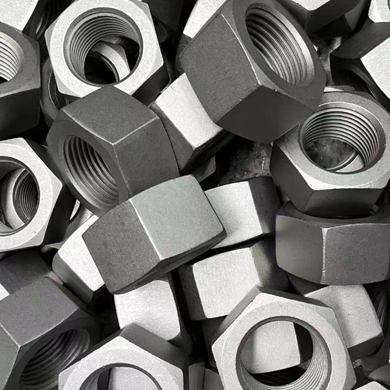 Porcas sextavadas pesadas pretas ASTM A194 B7