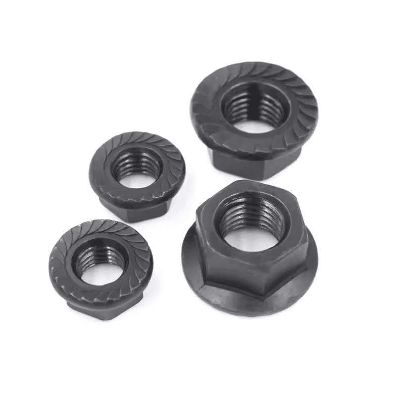 M16-1.5 Porca de flange hexagonal zincada Porcas antiderrapantes