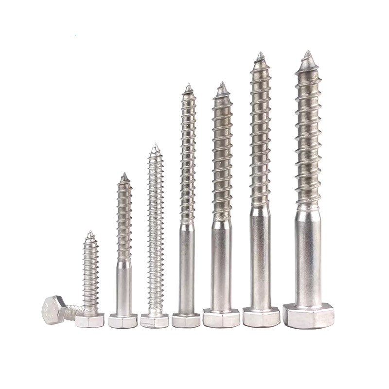 ST5*35 304 parafusos hexagonais para madeira em aço inoxidável
