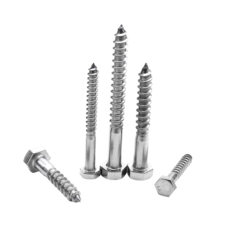 ST5*35 304 parafusos hexagonais para madeira em aço inoxidável