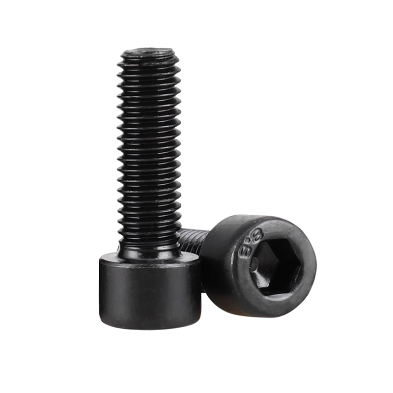 Parafuso sextavado de aço de liga fosfatado preto M12 * 100