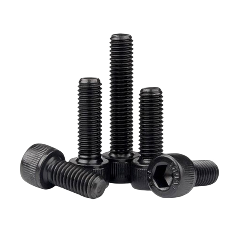 Parafuso sextavado de aço de liga fosfatado preto M12 * 100