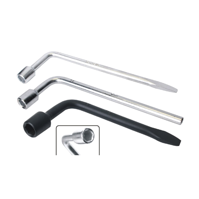 Chave de pneu tipo L de aço resistente de 21 mm