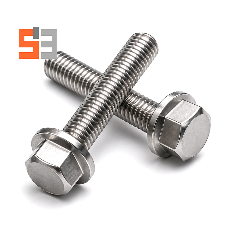 Parafuso de flange sextavado de aço inoxidável 304 DIN 6921