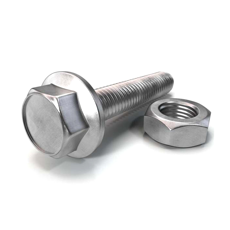 Parafuso de flange sextavado de aço inoxidável 304 DIN 6921