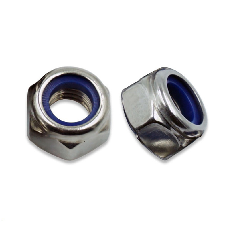 DIN 985 Aço Carbono Zincado Nylon Contraporca de Inserção