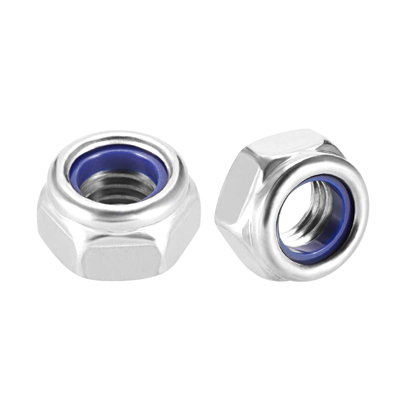 DIN 985 Aço Carbono Zincado Nylon Contraporca de Inserção