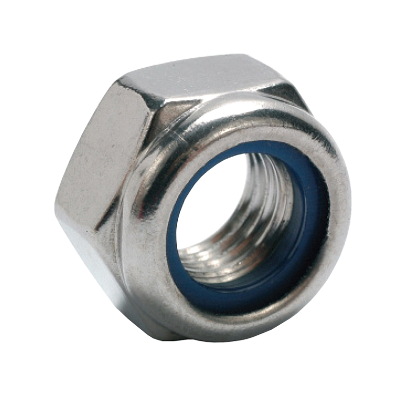 DIN 985 Aço Carbono Zincado Nylon Contraporca de Inserção