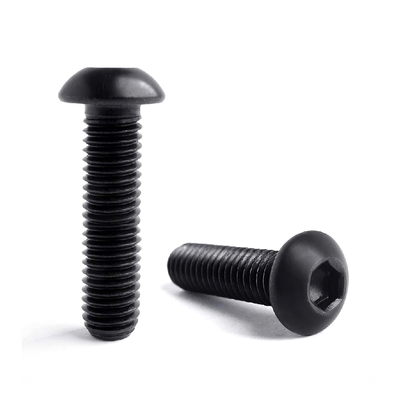 Parafuso de cabeça de botão hexalobular de aço carbono zincado