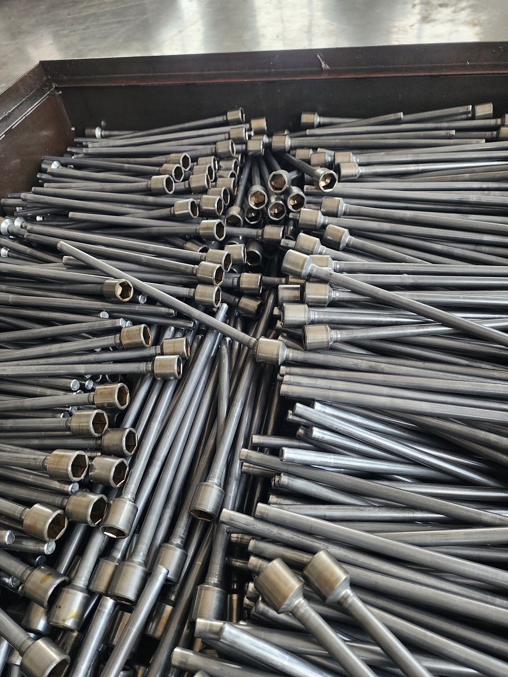 Chave de pneu em forma de L revestida com óxido preto de aço de alto carbono